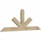 Ekena Millwork Saratoga Rough Sawn Timber Gable Bracket, Douglas Fir, 60"W x 22"H x 2"D x 4"F, 9/12 Pitch GBW060X22X0204SAR00RDF - alternate 3